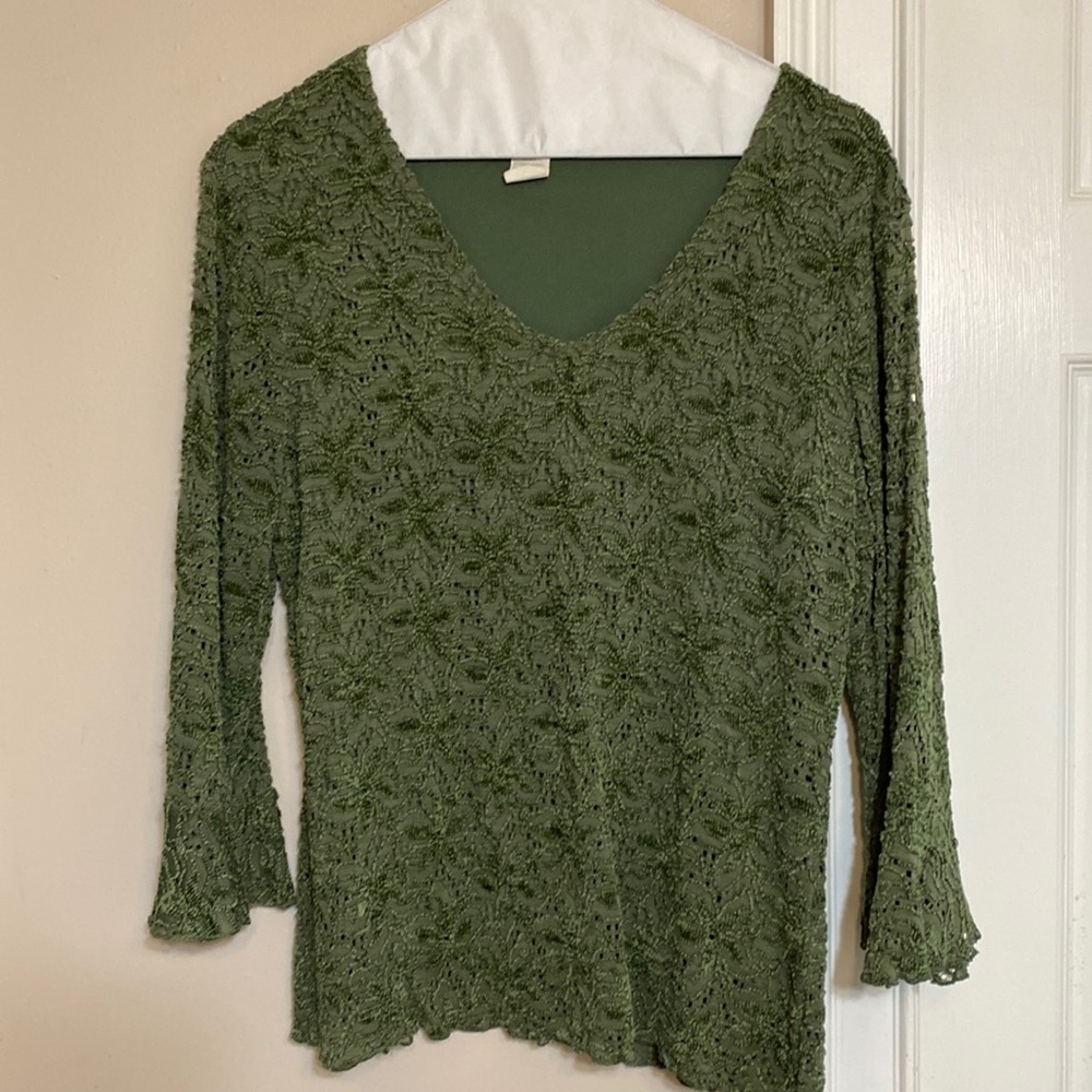 Green velvet type design with lining
